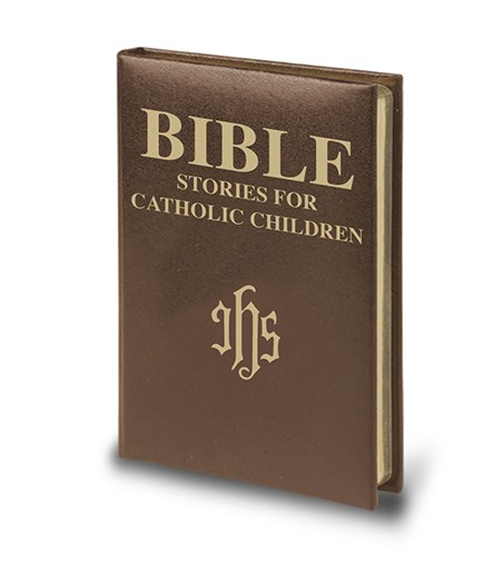 Bible Stories for Catholic Children, Brown Gold Stamped Cover - Brown | Gold