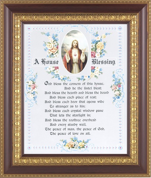 A House Blessing Prayer Framed Print - #126 Frame