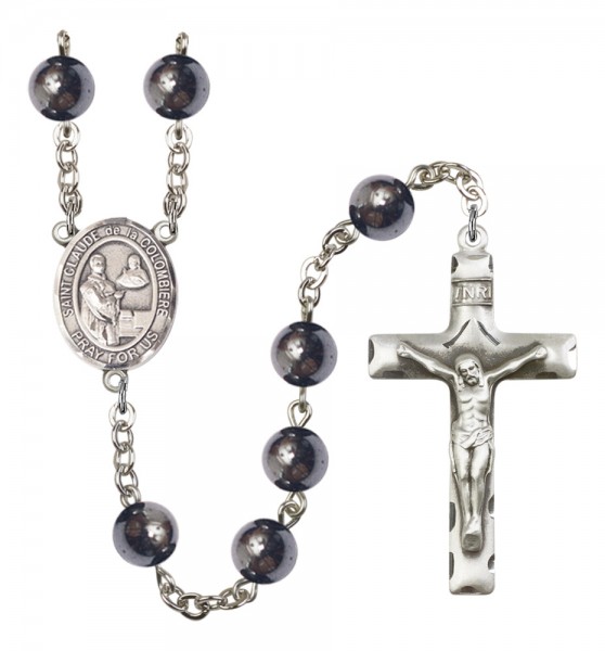 Men's St. Claude de la Colombiere Silver Plated Rosary - Silver