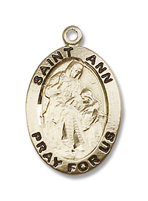 St. Ann Medal - 14K Solid Gold