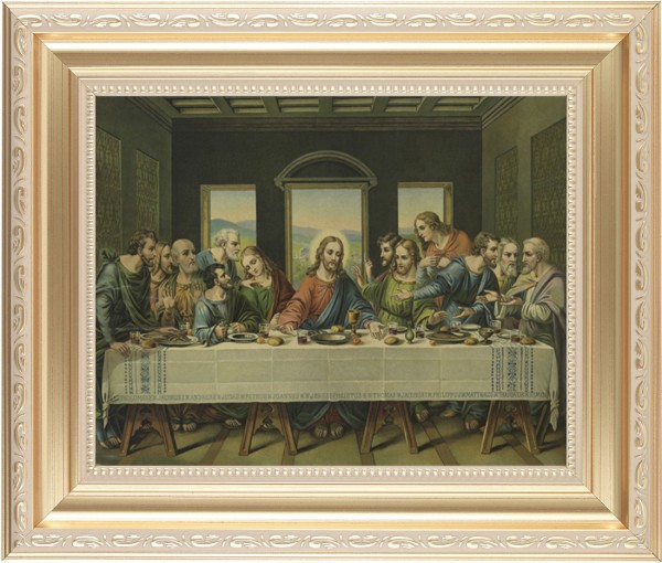 Last Supper Framed Print - #138 Frame
