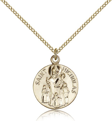 Women's St. Nicholas Medal - 14KT Gold Filled