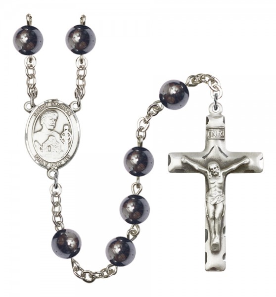Men's St. Kieran Silver Plated Rosary - Silver
