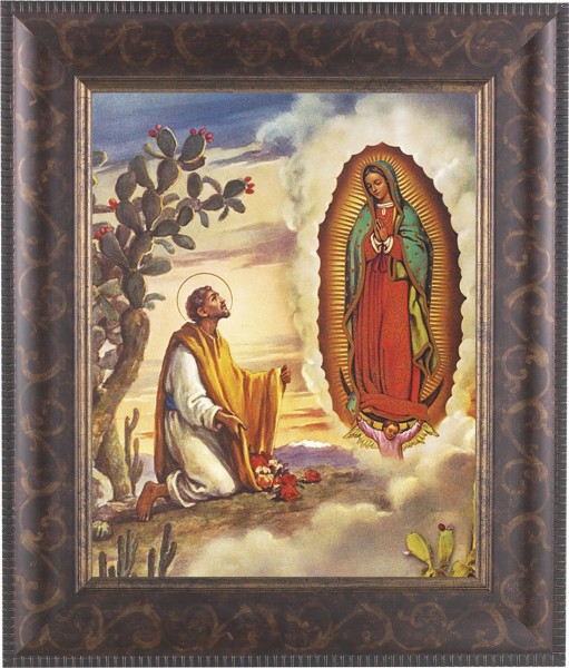 Our Lady of Guadalupe 8x10 Framed Print Under Glass - #124 Frame