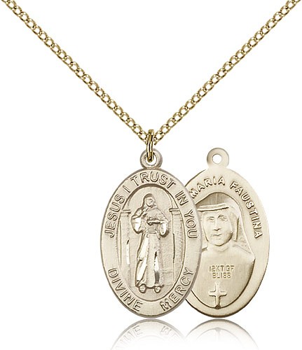 Divine Mercy Medal - 14KT Gold Filled