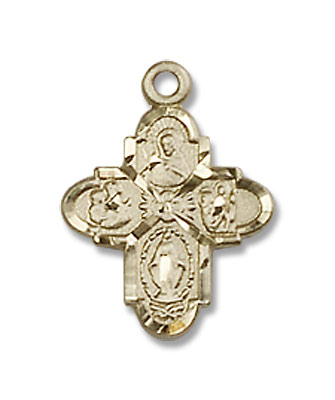 Youth 4-Way Pendant - 14K Solid Gold