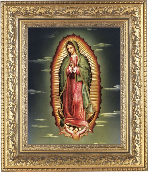 Our Lady of Guadalupe 8x10 Framed Print Under Glass - #115 Frame