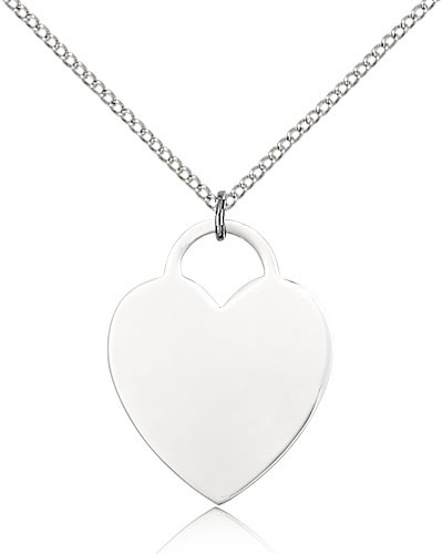 Heart Pendant - Sterling Silver