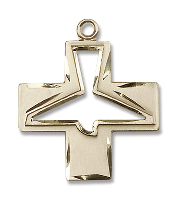 Holy Spirit Medal - 14K Solid Gold