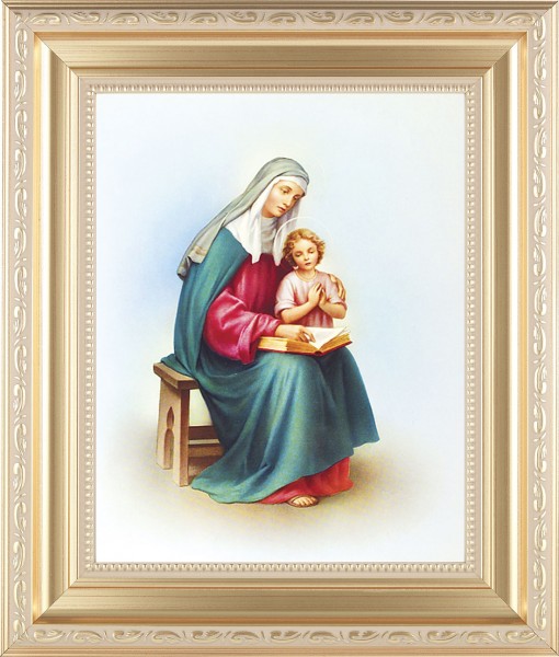 St. Anne and Mary 8x10 Framed Print Under Glass - #138 Frame