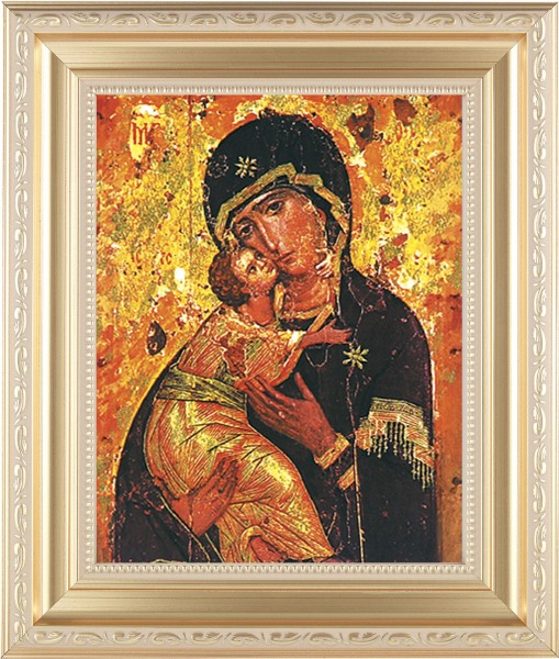 Our Lady of Vladimir 8x10 Framed Print Under Glass - #138 Frame