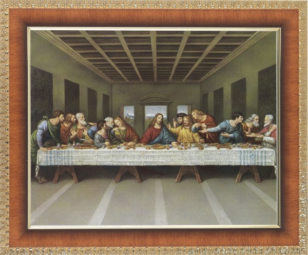 Last Supper 8x10 Framed Print Under Glass - #122 Frame
