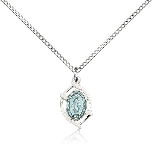 Small Miraculous Medal - Sterling Silver