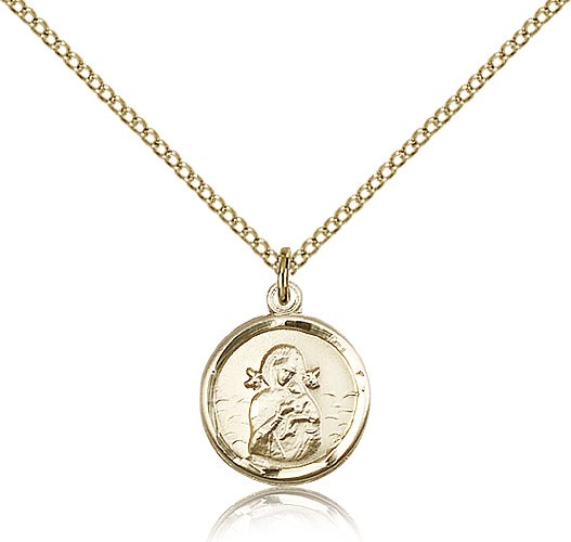Petite Our Lady of Perpetual Help Medal - 14KT Gold Filled