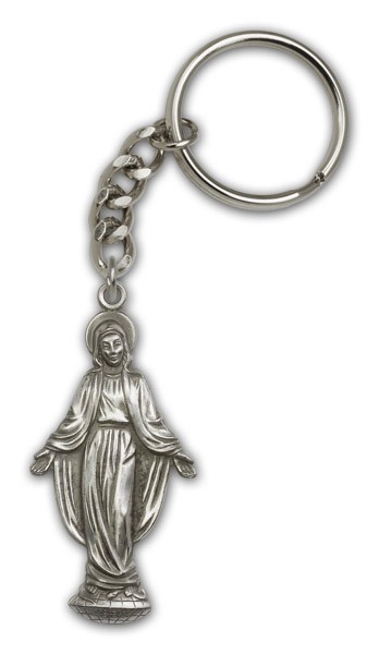 Miraculous Keychain - Antique Silver