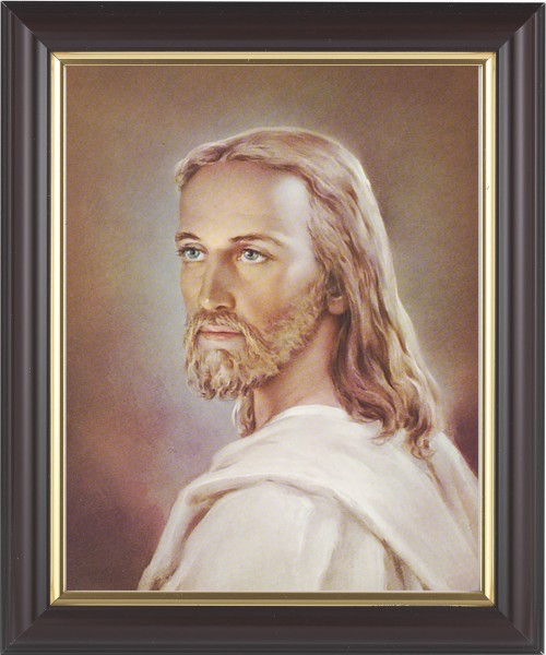 Portrait of Jesus 8x10 Framed Print Under Glass - #133 Frame