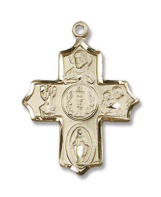 Chalice Center 4 Way Pendant - 14K Solid Gold