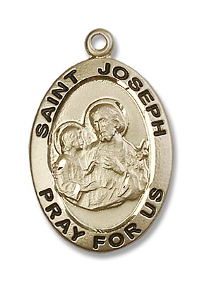Men's St. Joseph Medal - 14K Solid Gold
