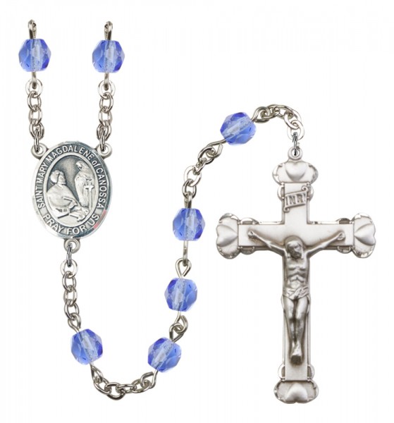 Women's St. Mary Magdalene of Canossa Birthstone Rosary - Sapphire