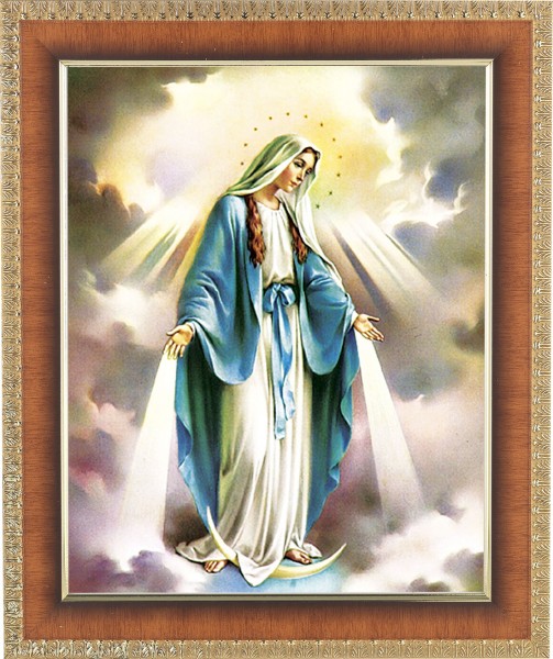 Our Lady of Grace 8x10 Framed Print Under Glass - #122 Frame