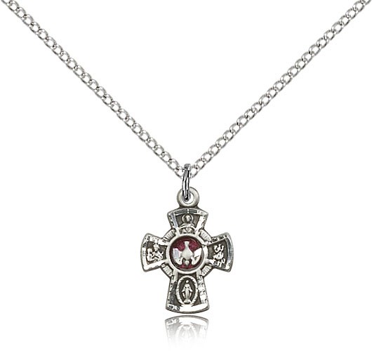 5-Way Holy Spirit Pendant - Silver | Red