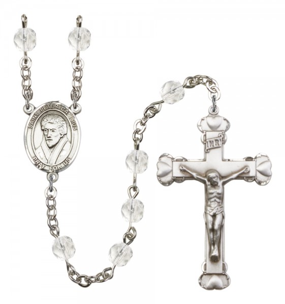 Women's St. Peter Canisius Birthstone Rosary - Crystal