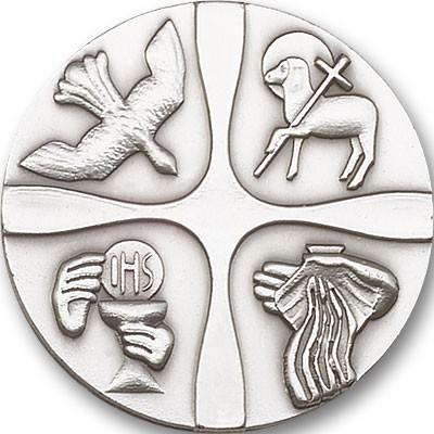 Christian Life Visor Clip - Antique Silver