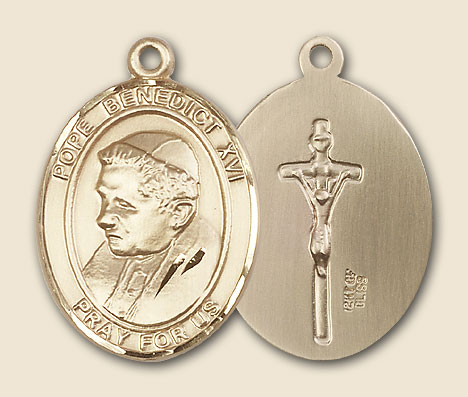 Pope Benedict XVI Medal - 14K Solid Gold