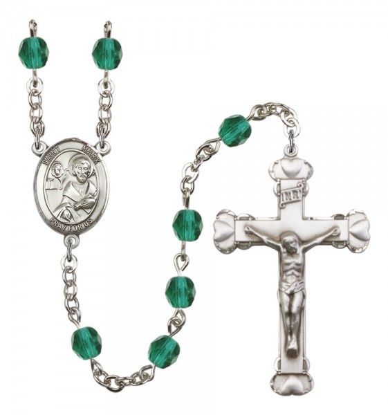 Women's St. Mark the Evangelist Birthstone Rosary - Zircon