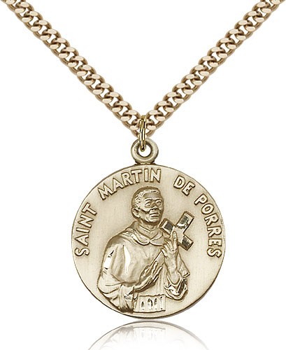 St. Martin De Porres Medal - 14KT Gold Filled