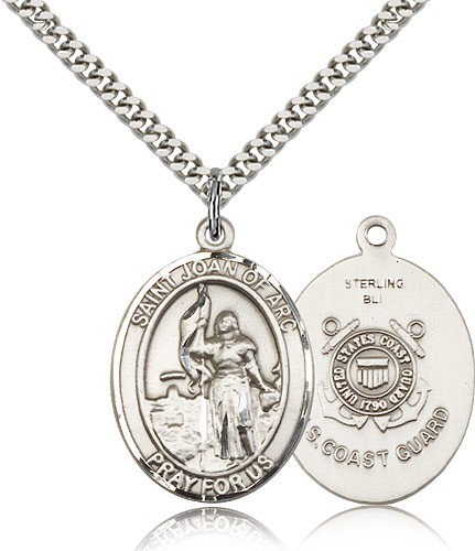St. Joan of Arc Coast Guard Medal - Sterling Silver