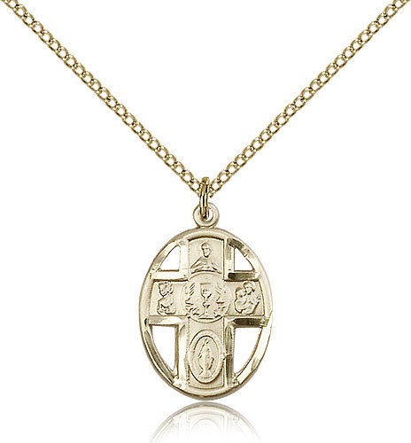 5-Way Chalice Pendant - 14KT Gold Filled