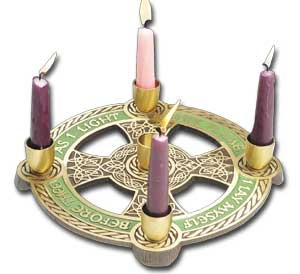 Advent Wreath As I Light This Flame I Lay Myself Before Thee  - Green