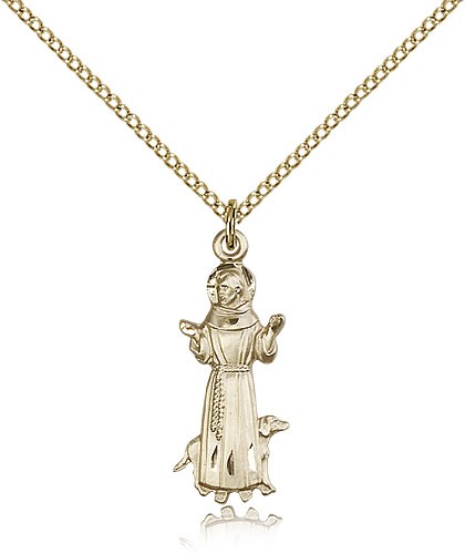 St. Francis of Assisi Medal - 14KT Gold Filled