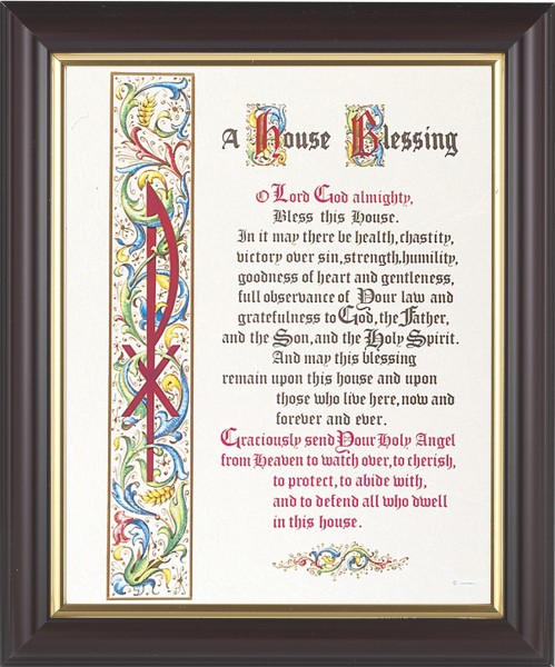 A House Blessing Prayer 8x10 Framed Print Under Glass - #133 Frame