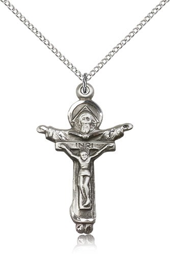Trinity Crucifix - Sterling Silver