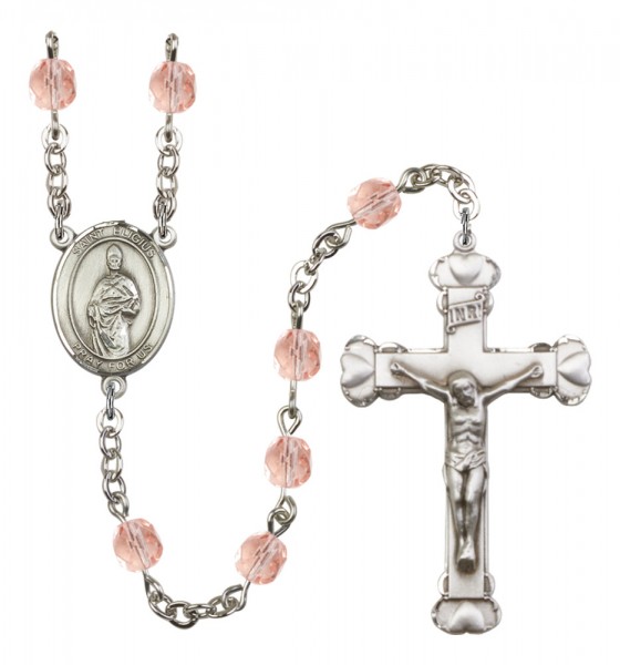 Women's St. Eligius Birthstone Rosary - Pink