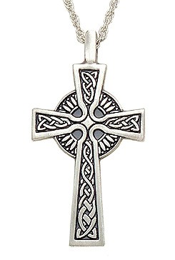 Celtic Cross Pendant - Pewter