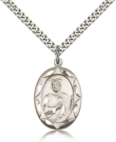 St. Jude Medal - Sterling Silver