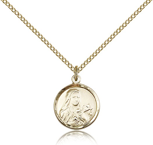 St. Theresa Medal - 14KT Gold Filled