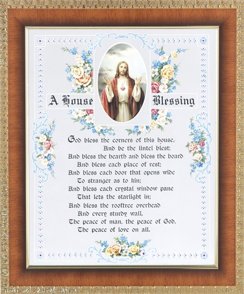 A House Blessing Prayer Framed Print - #122 Frame