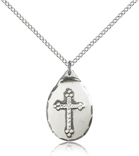 Women's Cross Pendant - Sterling Silver
