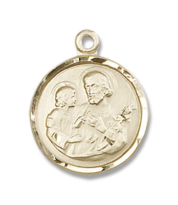 Petite St. Joseph Necklace for Women - 14K Solid Gold