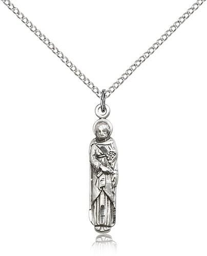 Women's Full-Figure St. Joseph Medal - Sterling Silver
