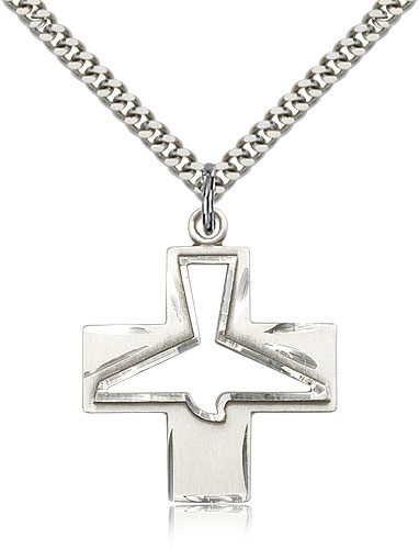 Holy Spirit Medal - Sterling Silver