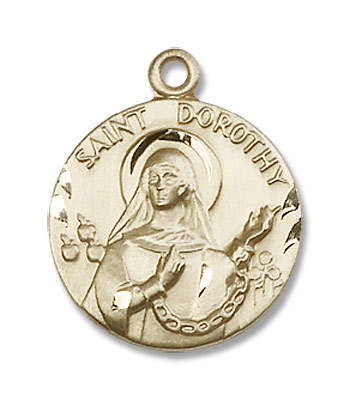 Small St. Dorothy Medal - 14K Solid Gold