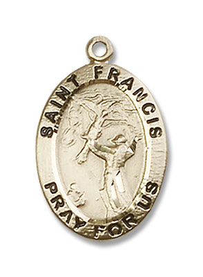 St. Francis of Assisi Medal - 14K Solid Gold