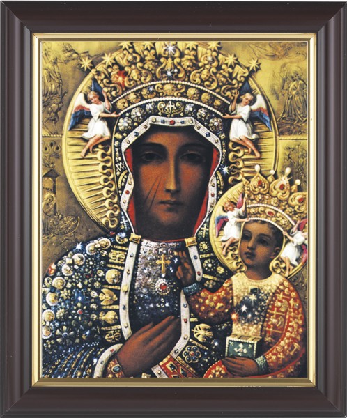Our Lady of Czestochowa 8x10 Framed Print Under Glass - #133 Frame