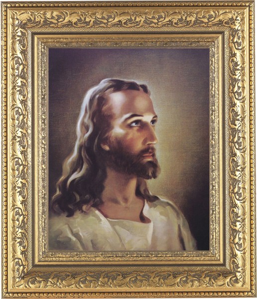 Portrait of Christ 8x10 Framed Print Under Glass - #115 Frame