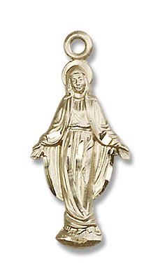 Our Lady of Grace Medal - 14K Solid Gold